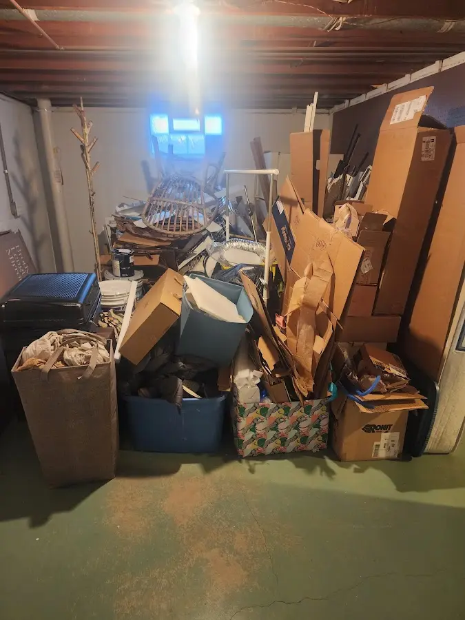 Roll-off dumpster container at job site for Roll Off Dumpster Rental in Chicago Heights